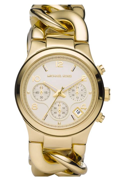 michael kors chain bracelet chronograph watch|michael kors watch original.